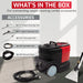 Sanitmax SM04 carpet cleaning combo accessories including tools, hoses, and equipment for effective cleaning solutions.