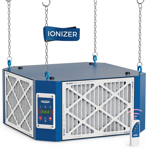 AlorAir 360 degree Intake Air Filtration System - (1350 CFM) with Strong Vortex Fan, Built-in Ionizer