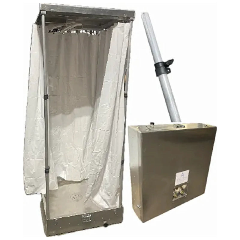 Aerospace America 9106 Compact Portable Shower – 16-Gal Gray Water, 50 lbs, SKU 9106