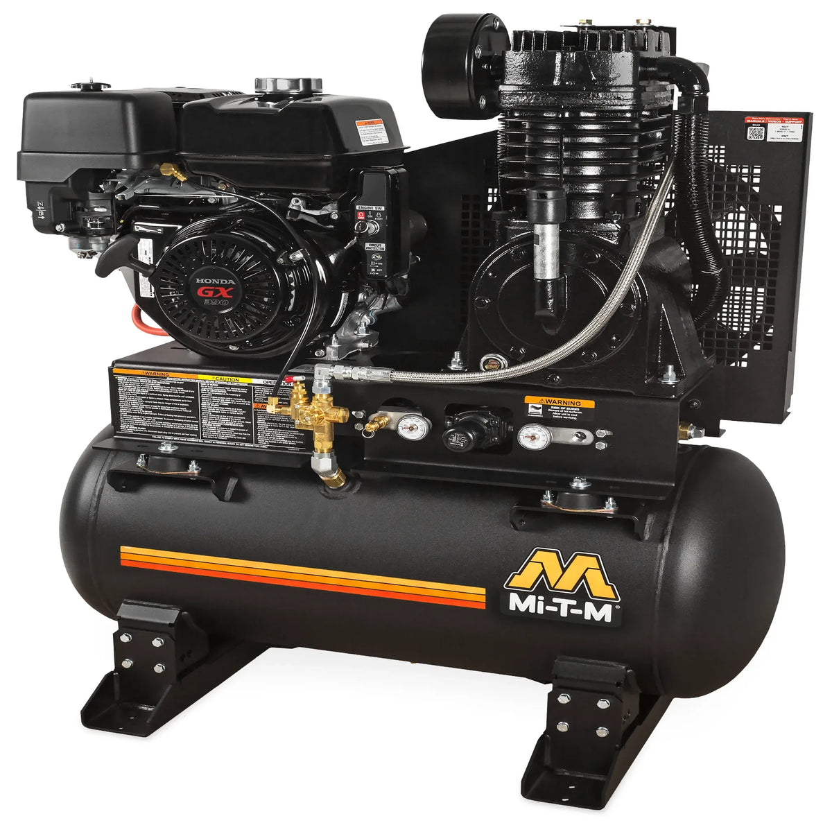 Mi-T-M 30-Gallon Two Stage Gasoline Air Compressor - ABS-13H-30H