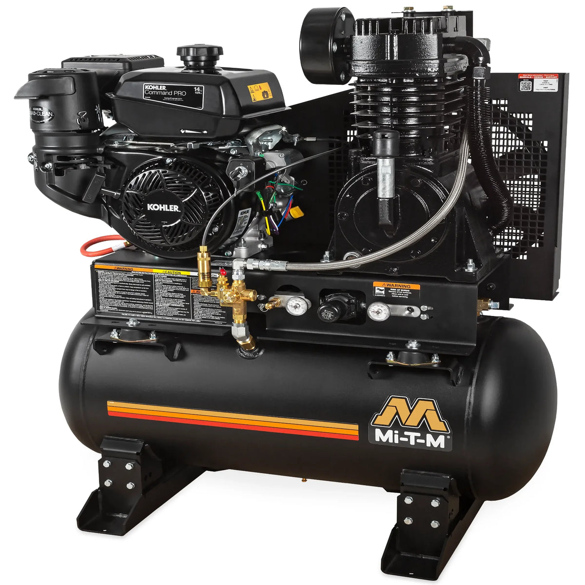 Mi-T-M 30-Gallon Two Stage Gasoline Air Compressor - ABS-14K-30H