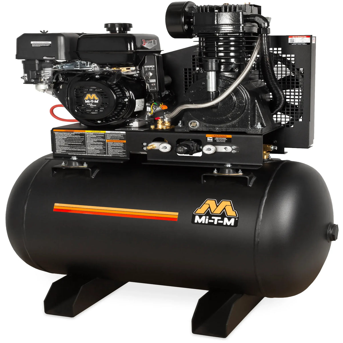Mi-T-M 80-Gallon Two Stage Gasoline Air Compressor - ABS-14M-80H