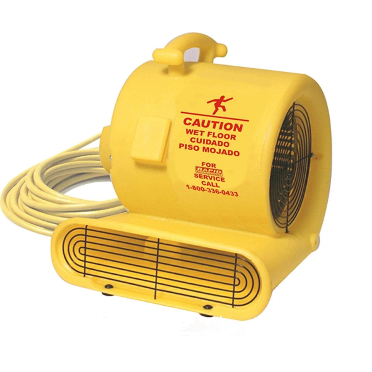 Bissell Big Green AM10D Yellow Air Mover - Water Damage Restoration – 1050 CFM, 1/3 HP