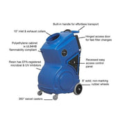 Abatement PRED1200 Portable Air Scrubber - US Cleaning Tools