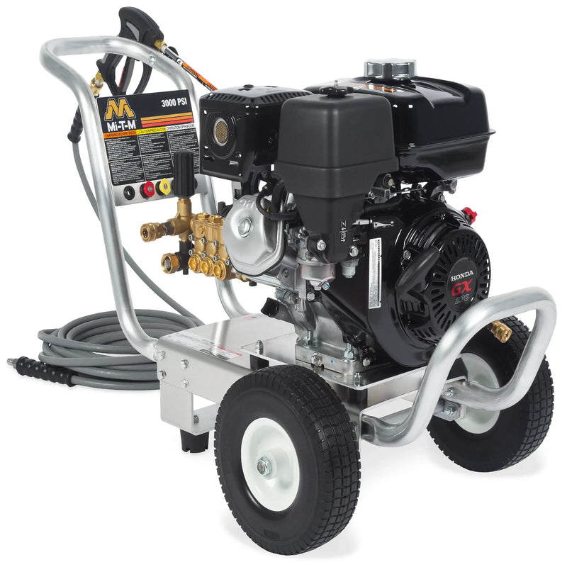 Mi-T-M CA-3003-1MAH Aluminum Pressure Washer – 3000 PSI, 3.0 GPM, Honda GX270