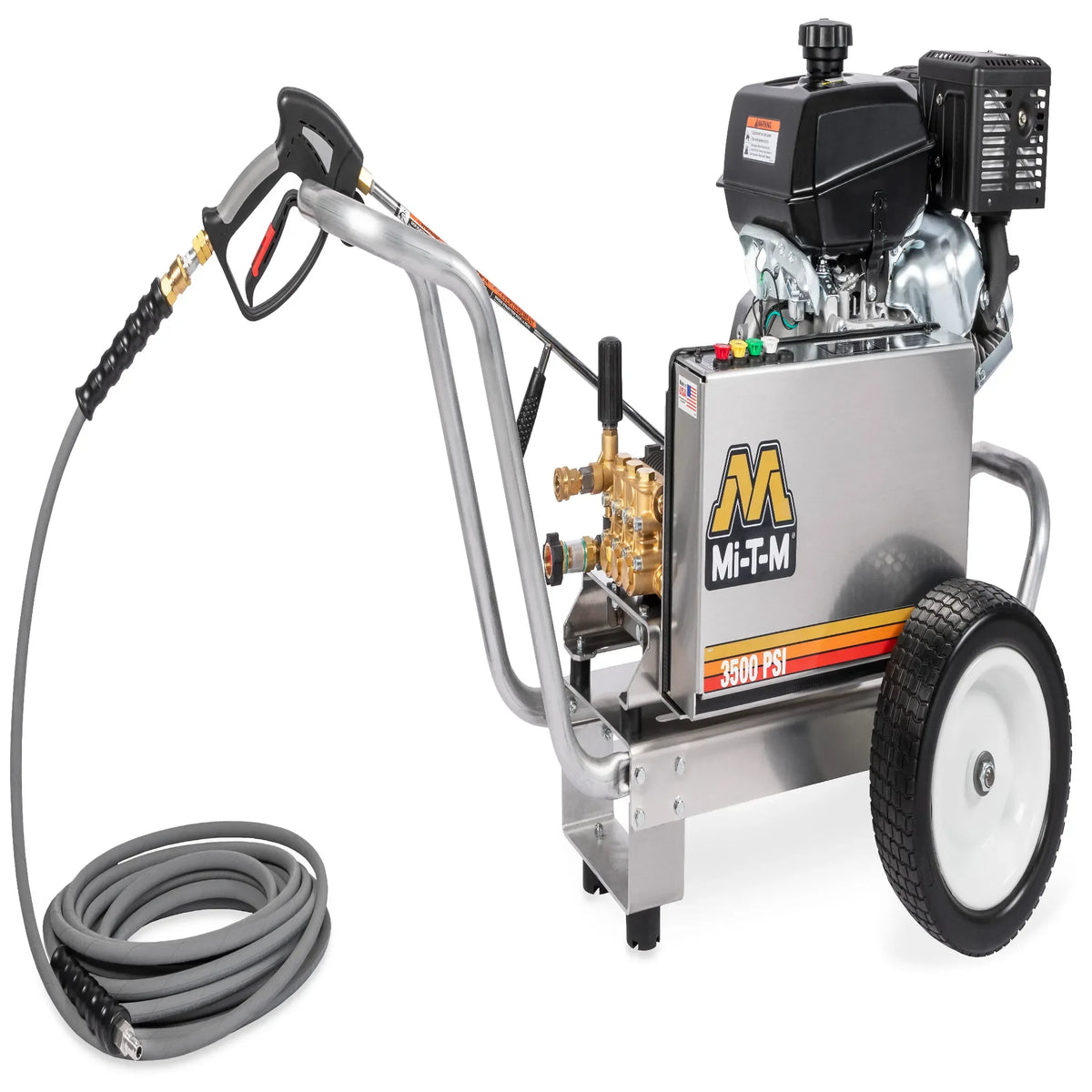 Mi-T-M CBA-3504-1MAK Aluminum Belt Drive Pressure Washer – 3500 PSI, 3.7 GPM