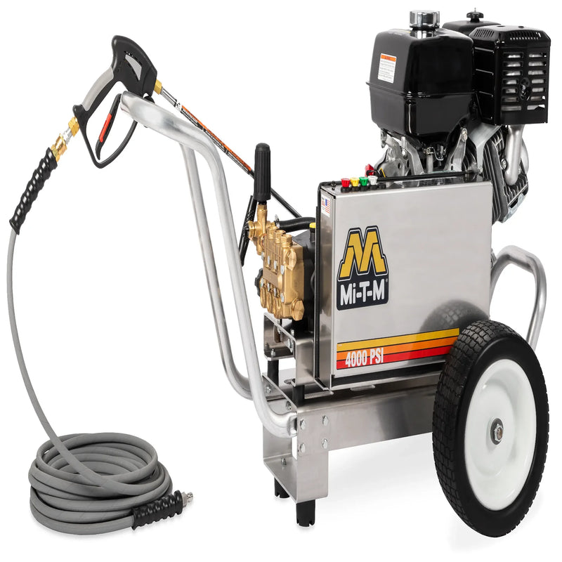 Mi-T-M CBA-4004-1MGH Belt Drive Pressure Washer – 4000 PSI, Honda GX390