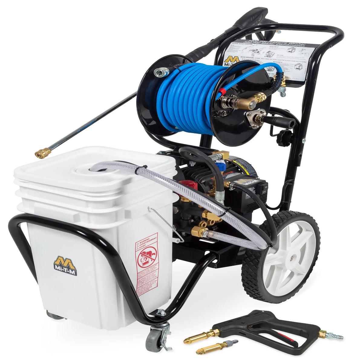 Mi-T-M CM-1400-0MEC-DM Cart Pressure Washer Mister – 1400 PSI, 1.5 GPM