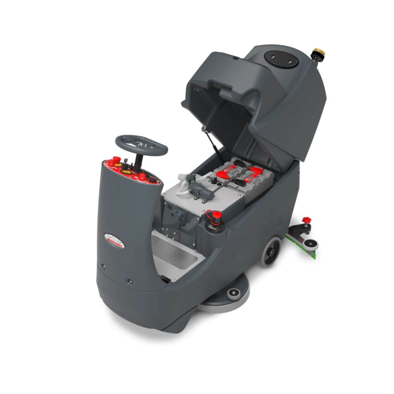 NaceCare CRL 2128/100T 28″ Ride-On Scrubber – 2 NX1K Batteries - US Cleaning Tools