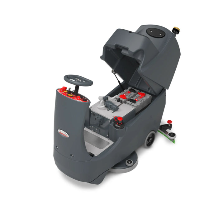 NaceCare CRL 2128/100T 28″ Ride-On Scrubber – 2 NX1K Batteries - US Cleaning Tools