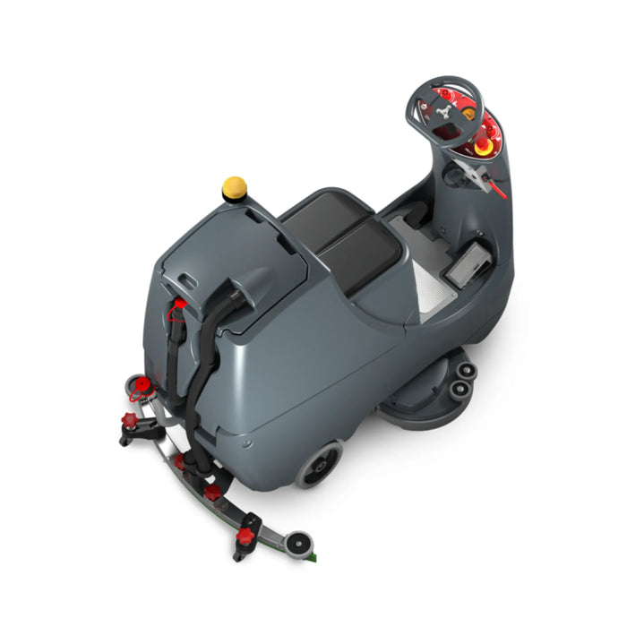 NaceCare CRL 2128/100T 28″ Ride-On Scrubber – 2 NX1K Batteries - US Cleaning Tools