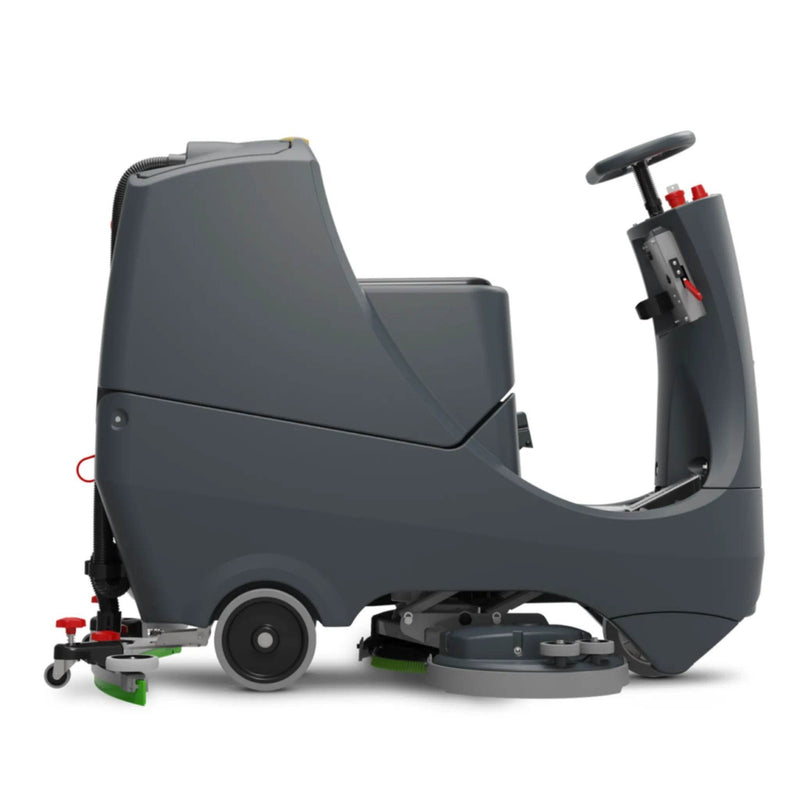 NaceCare CRL 2128/100T 28″ Ride-On Scrubber – 2 NX1K Batteries - US Cleaning Tools