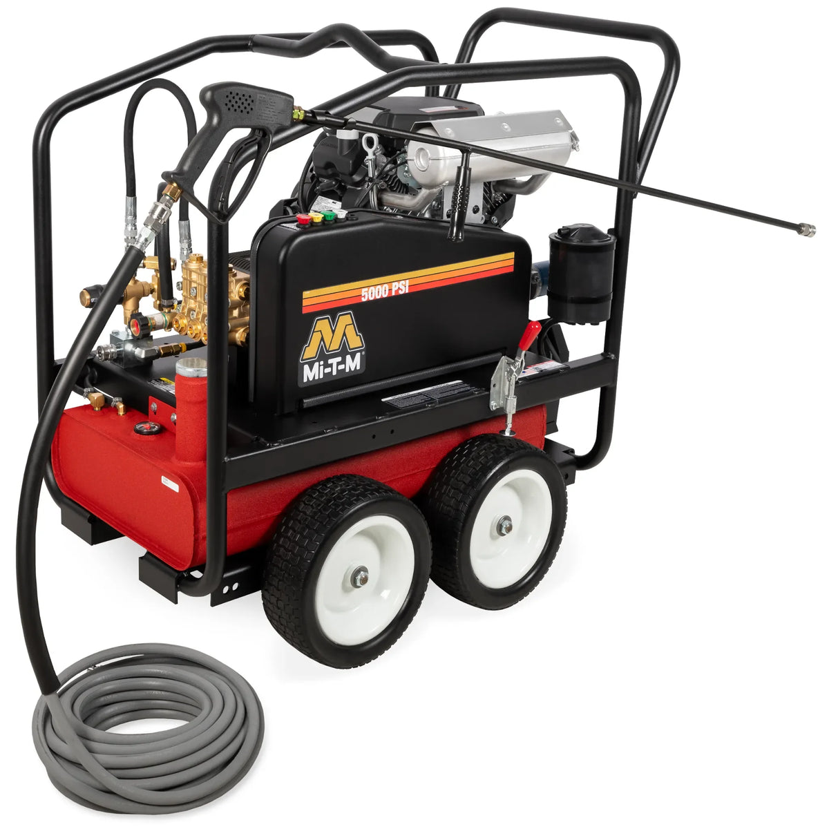 Mi-T-M CWC-5004-4MAH Gas Belt Drive Pressure Washer – 5000 PSI, 4.0 GPM, Honda