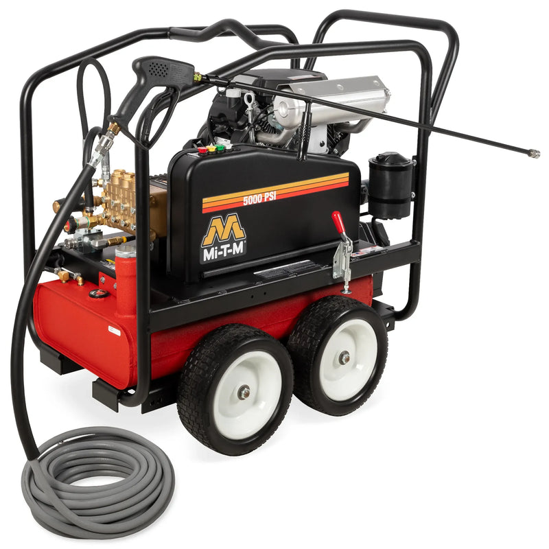 Mi-T-M CWC Series Gasoline Belt Drive - CWC-5005-4MGH - Commercial Cleaning – Pressure Washer, 5000 PSI, 449 lbs