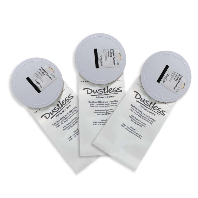 Dustless D1503 Filter Bag Seal -D1505 (3 Pack) – Replacement Filter