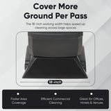 Dapper Supply DP-CCE1206 Commercial Carpet Extractor – 18" Path, 10-Gal Solution, 8-Gal Recovery