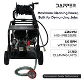 Dapper Supply DP-CPW1138 4350 PSI Cold Water Gas Pressure Washer DP-CPW1138 view 2