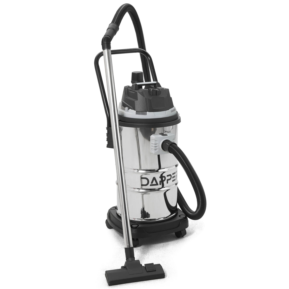 Dapper Supply DP-CVC1120 Wet/Dry Vacuum – 16-Gal Stainless Steel Tank, 4.5 Peak HP, 3-in-1