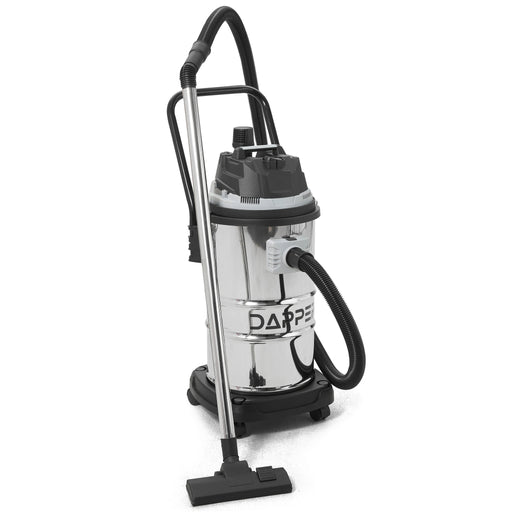 Dapper Supply DP-CVC1120 Wet/Dry Vacuum – 16-Gal Stainless Steel Tank, 4.5 Peak HP, 3-in-1