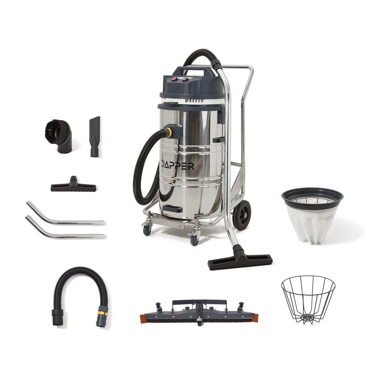 Dapper Supply DP-CVC1134 Industrial Wet/Dry Vacuum – 21 Gal, Heavy-Duty