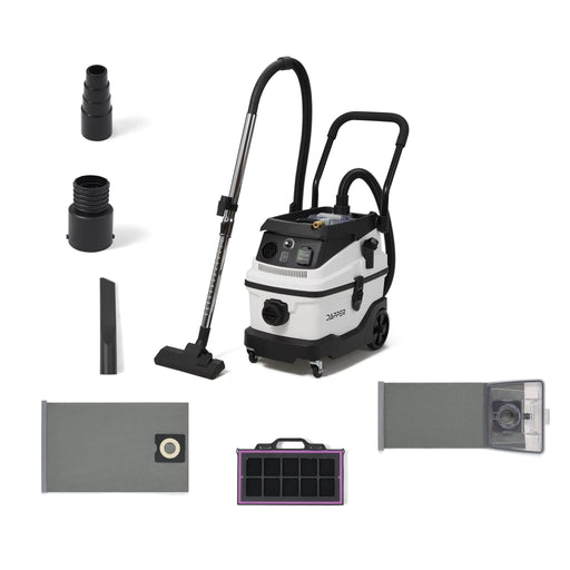 Dapper Supply DP-DE1135 8 Gallon Wet/Dry Dust Extractor Vacuum with Semi Auto HEPA Filter DP-DE1135 view 2