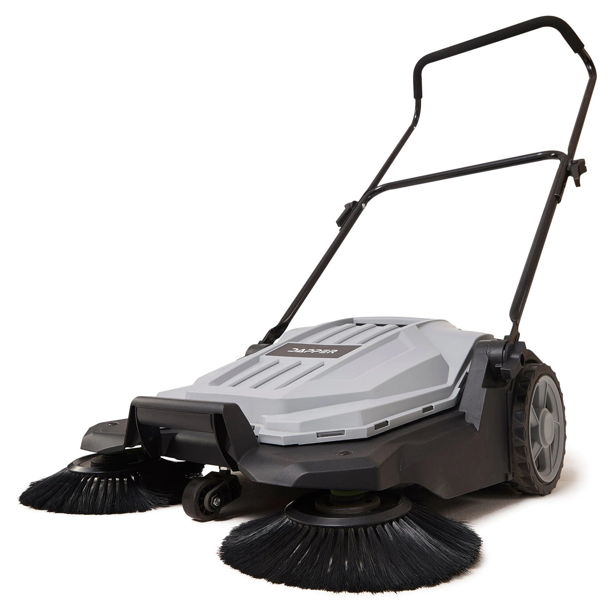 Dapper Supply DP-FS1103 Manual Push Floor Sweeper – 25.5" Path, 5.25-Gal Bin, 20 lbs