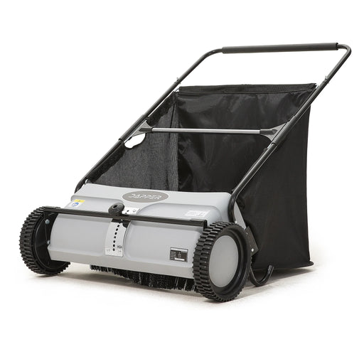 Dapper Supply DP-FS1106 Push Lawn Sweeper – 26" Path, 7 Cu Ft Hopper, Adjustable Height