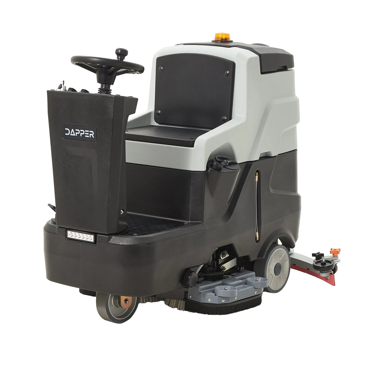 Dapper Supply DP-RAFS1234 Ride-On Floor Scrubber – 30" Brush, 39" Squeegee, 52,000 SF/Hr