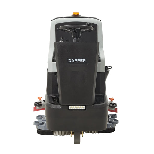 Dapper Supply DP-RAFS1234 Ride-On Floor Scrubber – 30" Brush, 39" Squeegee, 52,000 SF/Hr
