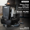Dapper Supply DP-RAFS1235 Battery Powered Ride-On Commercial Floor Scrubber Machine, 38