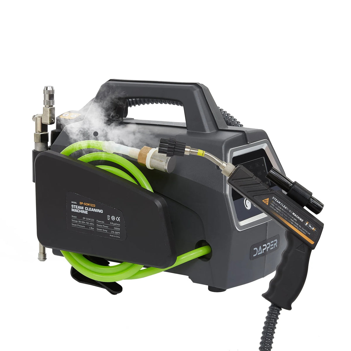 Dapper Supply DP-SCM1223 5-in-1 Steam Cleaner – 2200W, 6 Bar, Portable