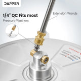 Dapper Supply DP-SPW1114 Pressure Washer Surface Cleaner – 15" Path, 4000 PSI, 2 Extension Wands