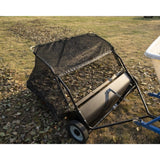 Dapper Supply DP-TBLS1109 42" Tow-Behind Lawn Sweeper – 25 Cu Ft Bag, Adjustable Height