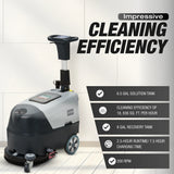 Dapper Supply DP-WBFS1201 Battery Floor Scrubber – 16" Brush, 200 RPM, 6.5-Gal Tank