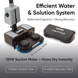 Dapper Supply DP-WBFS1207 Battery Walk-Behind Floor Scrubber – 16" Width, 1.5 Hr Runtime