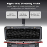Dapper Supply DP-WBFS1222 Cordless Mini Floor Scrubber – 13.75" Path, 350 RPM, 75-Min Runtime
