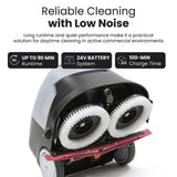 Dapper Supply DP-WPFS1204 Mini Automatic Floor Scrubber – 15" Cleaning Width, Walk-Behind