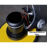 Hawk 15" 2-Speed Heavy Duty Professional Floor Machine 175/320 RPM
