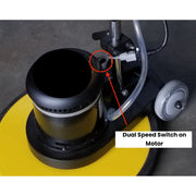 Hawk 17" 2-Speed Extra Heavy Duty Professional Floor Machine 165/300 RPM
