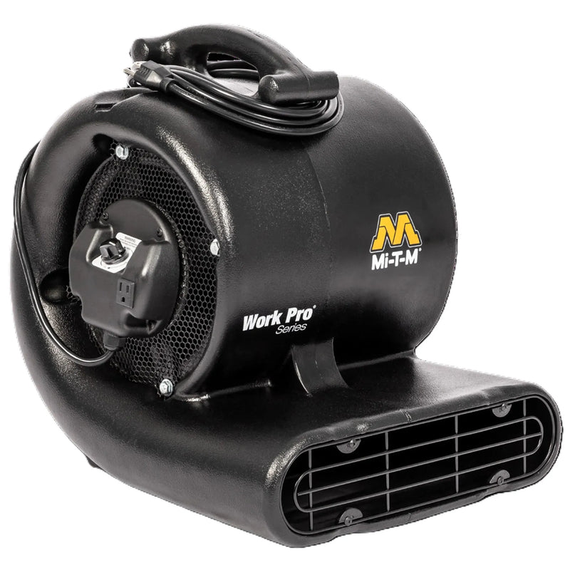 Mi-T-M FAN-10F0M Work Pro Air Mover – 2,400 CFM, 3-Speed, 1/2 HP, Stackable