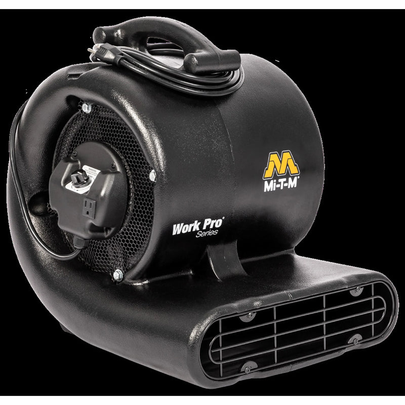 Mi-T-M FAN-10F0M Work Pro Air Mover – 2,400 CFM, 3-Speed, 1/2 HP, Stackable