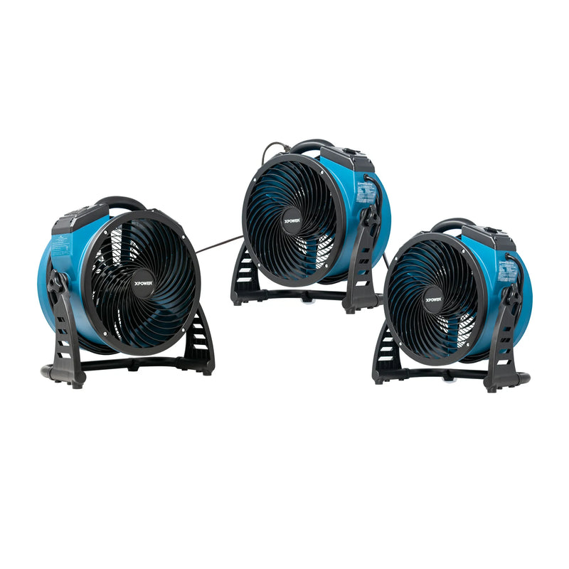 XPOWER FC-250AD Pro 13" Brushless DC Motor Air Circulator Fan with Power Outlets