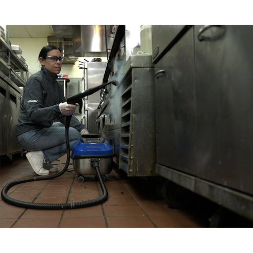 Goodway GVC-1100 dry steam cleaner – degreasing commercial kitchen equipment