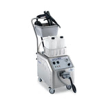 Goodway GVC-1502 commercial dry steam cleaner – front on cart with tool tray