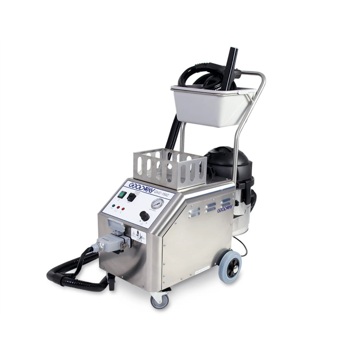 Goodway GVC-1502-VAC Dry Steam Cleaner - 90 PSI, 290°F, Wet Vacuum