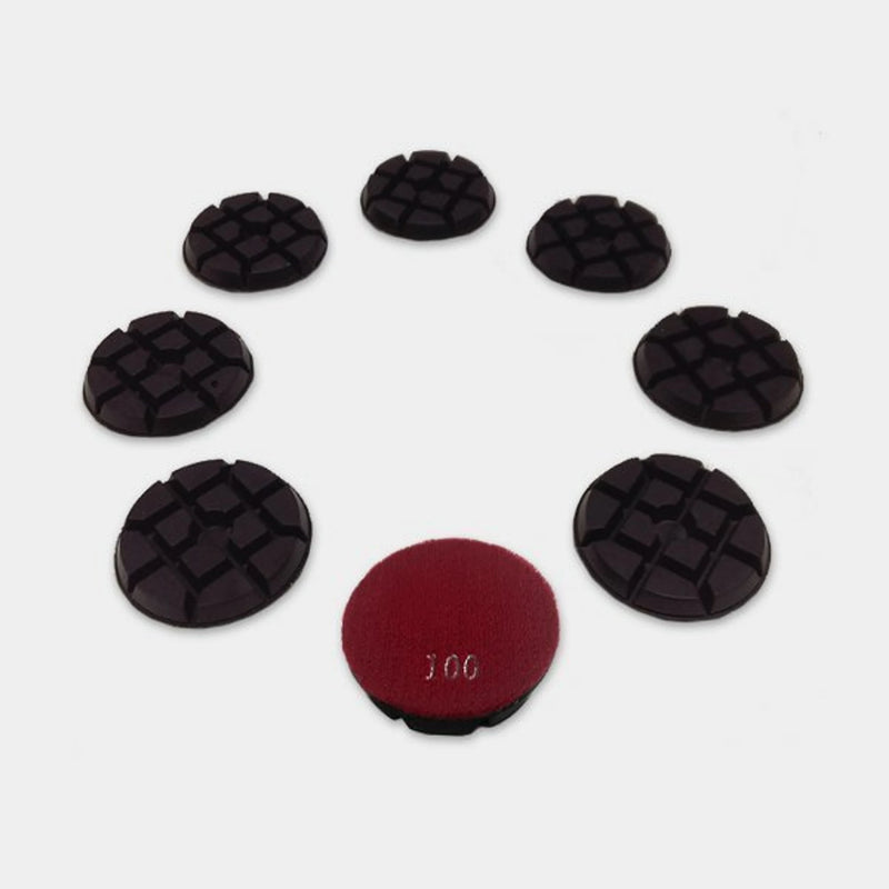 ORBOT StoneFlash Resin Diamond Discs - 100 Grit, 3 in, Set of 8