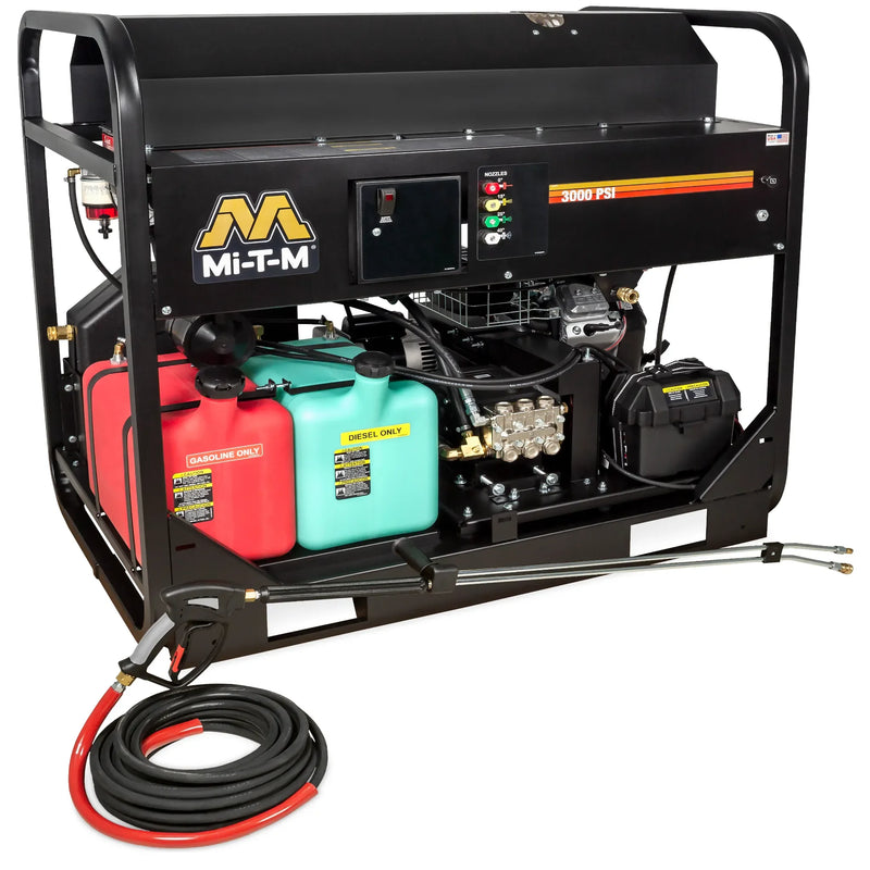 Mi-T-M HS-3005-0MGV Hot Water Pressure Washer – 3000 PSI, 4.8 GPM