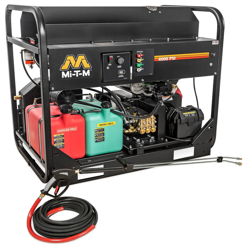 Mi-T-M HS-4004-1MAH Hot Water Pressure Washer – 4000 PSI, 4.0 GPM