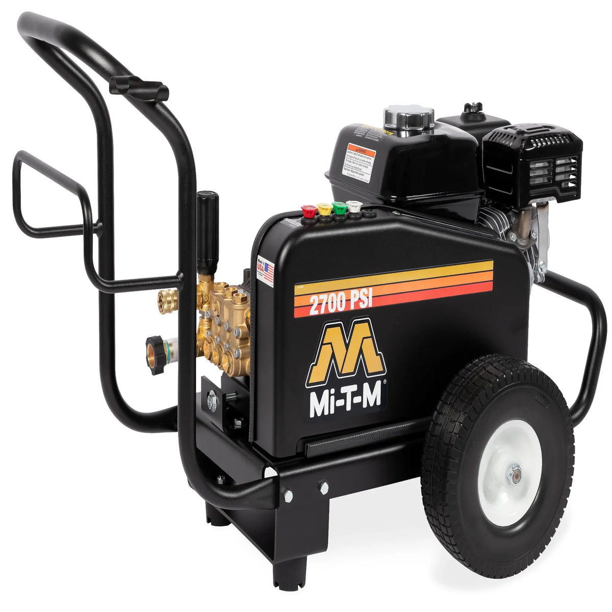 Mi-T-M JCW-2703-0MHB Gasoline Belt Drive Pressure Washer – 2700 PSI, 2.4 GPM, Honda GX200