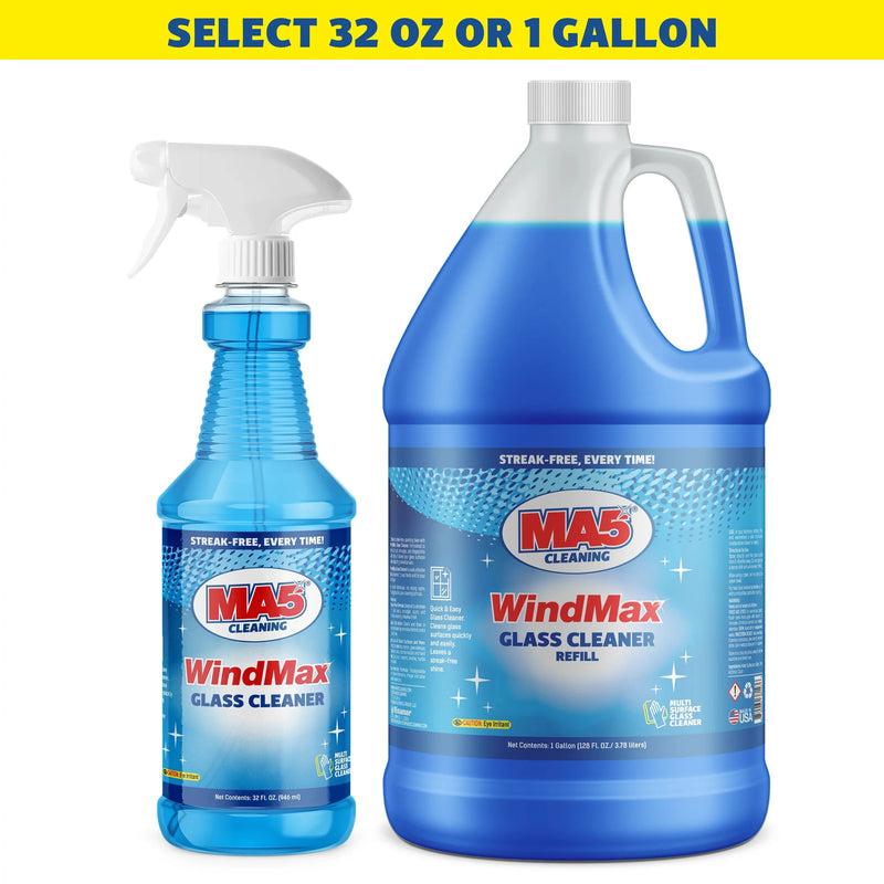 MA5X WindMax Pro Commercial Glass Cleaner - pH 6-8, Odorless